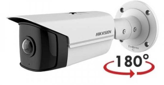 Hikvision DS-2CD2T45G0P-I 4MP 1.68mm Süper Geniş Açı 180° IR H.265+ Bullet IP Kamera – MicroSD Destekli resmi
