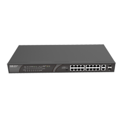 Ruijie Reyee RG-ES118S-LP 18 Port PoE+ Unmanaged Switch – 16× PoE+ & 2× Uplink (120 W) resmi