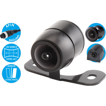 Nicecam NC127AWP 2MP AHD Süper Geniş Açılı Çok Fonksiyonlu Araç Kamerası resmi