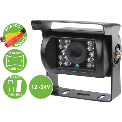 Nicecam NC112E 480 TVLine Analog Gece Görüşlü Geri Görüş Araç Kamerası resmi