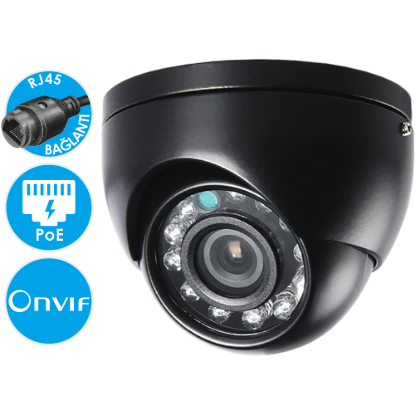 Nicecam NC622 2MP PoE IP Gece Görüşlü Araç İçi ve Yol Görüş Araç Kamerası resmi