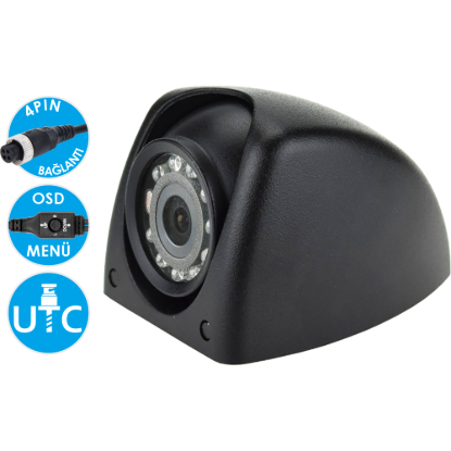 Nicecam NC522MA 2MP AHD Gece Görüşlü 4 Pin Yan Görüş Araç Kamerası resmi