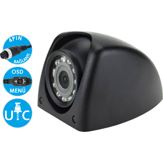 Nicecam NC522MA 2MP AHD Gece Görüşlü 4 Pin Yan Görüş Araç Kamerası resmi