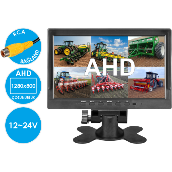 Nicecam NC-M1006QA 6 Video Girişli 10 Inch AHD Araç Monitörü resmi