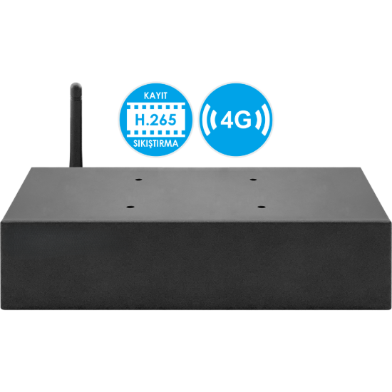 Nicecam NC-608G XMeye Dahili 4G SIM Kart Destekli 8 Kanal Hybrid Araç Kayıt Cihazı resmi