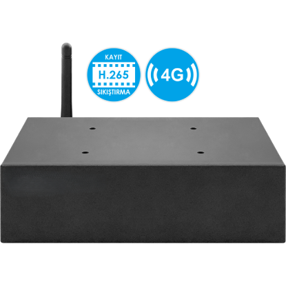 Nicecam NC-604G XMeye Dahili 4G SIM Kart Destekli 5M-N H.265 4 Kanal Hybrid Araç Kayıt Cihazı resmi