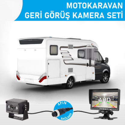 Nicecam NC-KRS420P-V2 7 Inch Monitörlü AHD Geri Görüş Karavan Kamera Seti resmi