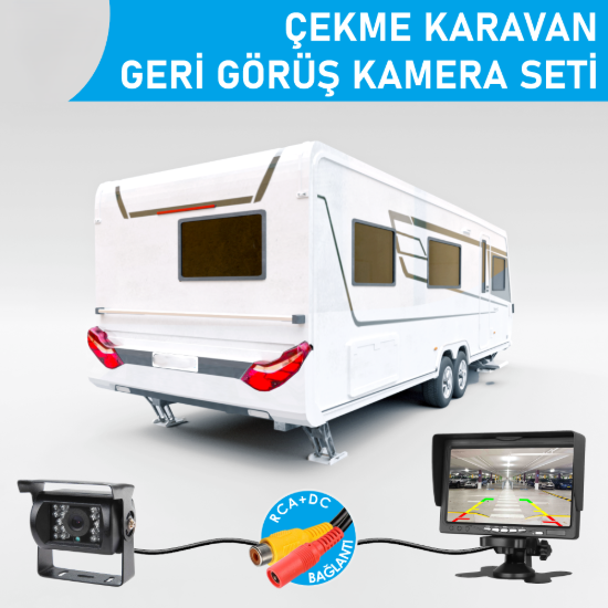 Nicecam NC-CKRS400 700TVL 7″ Monitörlü Geri Görüş Çekme Karavan Kamera Seti resmi