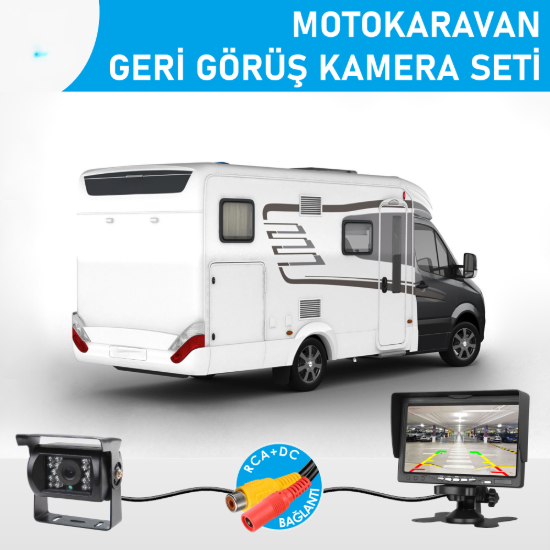 Nicecam NC-KRS400MK 700TVL 7″ Monitörlü Geri Görüş Karavan Kamera Seti resmi