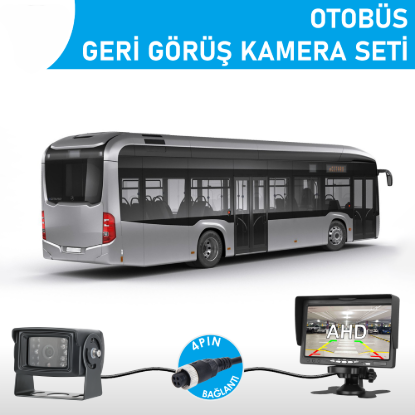 Nicecam NC-OS820P 2 MP 7″ Monitörlü AHD Geri Görüş Otobüs Kamera Seti resmi