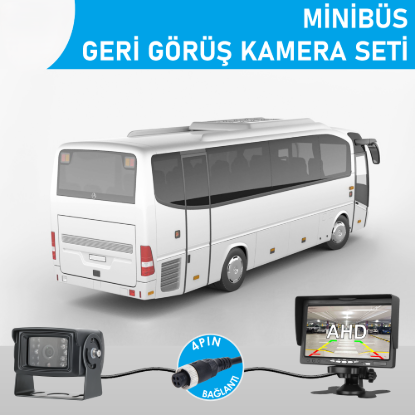 Nicecam NC-MS520P 2 MP 7″ Monitörlü AHD Geri Görüş Minibüs Kamera Seti resmi