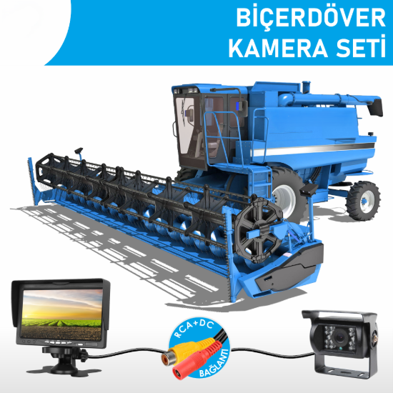 Nicecam NC-BS900P 7″ Monitörlü Geri Görüş Biçer Döver Kamera Seti resmi