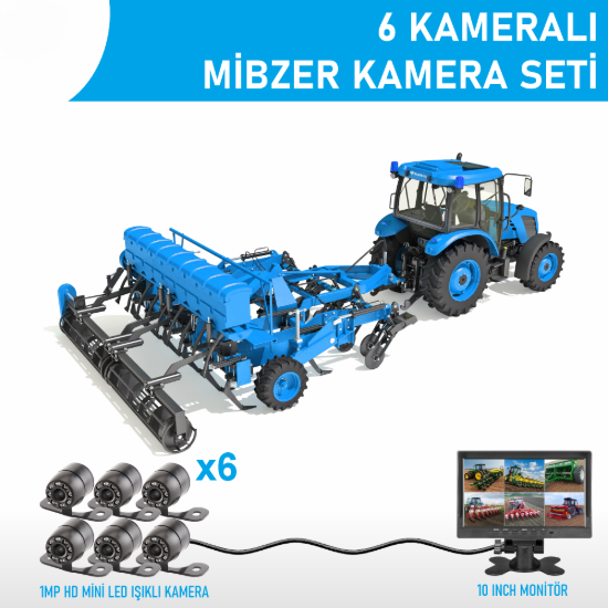 Nicecam NC-TMS716 1 MP 6 Kameralı Mibzer Tohum Ekme Makinesi Kamera Seti resmi
