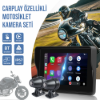 Nicecam NC-422CP 1080P 2 Kameralı Apple Carplay & Android Auto Özellikli Motosiklet Kamera Seti resmi