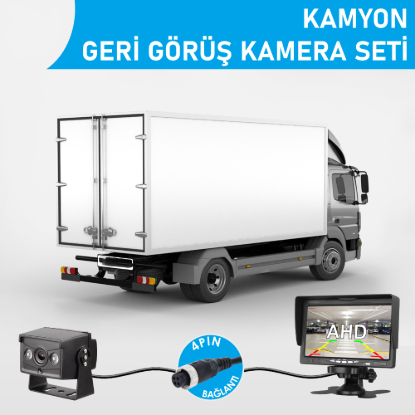 Nicecam NC-KS920PV2 7″ Monitörlü AHD Geri Görüş Kamyon/Tır Kamera Seti resmi