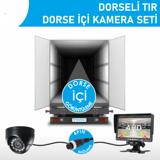 Nicecam NC-DKS910P 7″ Monitörlü AHD Kamyon/Tır Dorse İçi Görüntüleme Kamera Seti resmi
