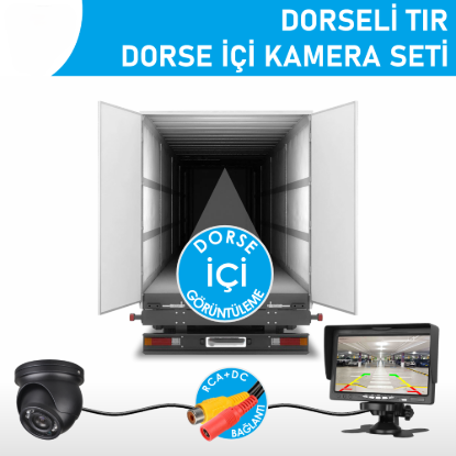 Nicecam NC-DKS910PMK 7″ Monitörlü AHD Kamyon/Tır Dorse İçi Görüntüleme Kamera Seti resmi