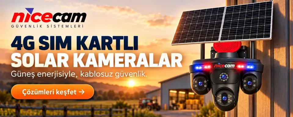 4G SIM Kartlı Solar Kameralar